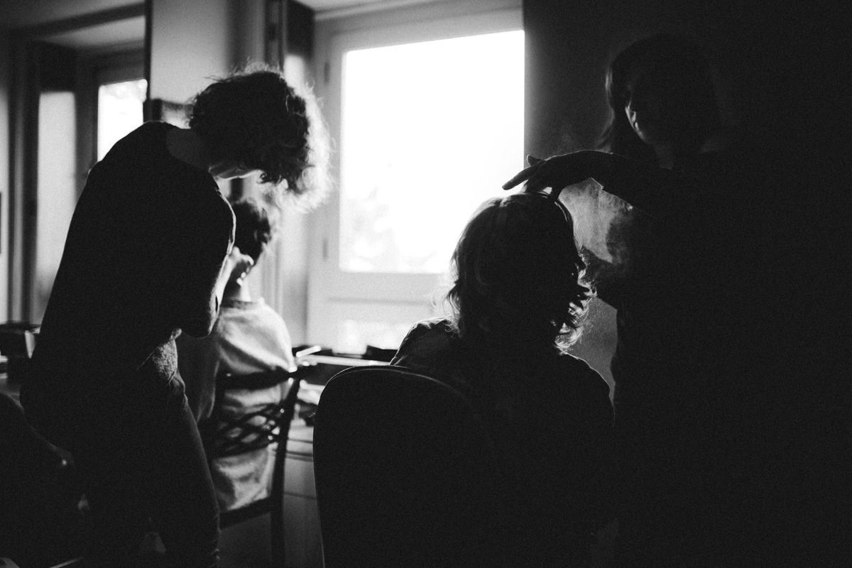 Getting ready, wedding photograph 7